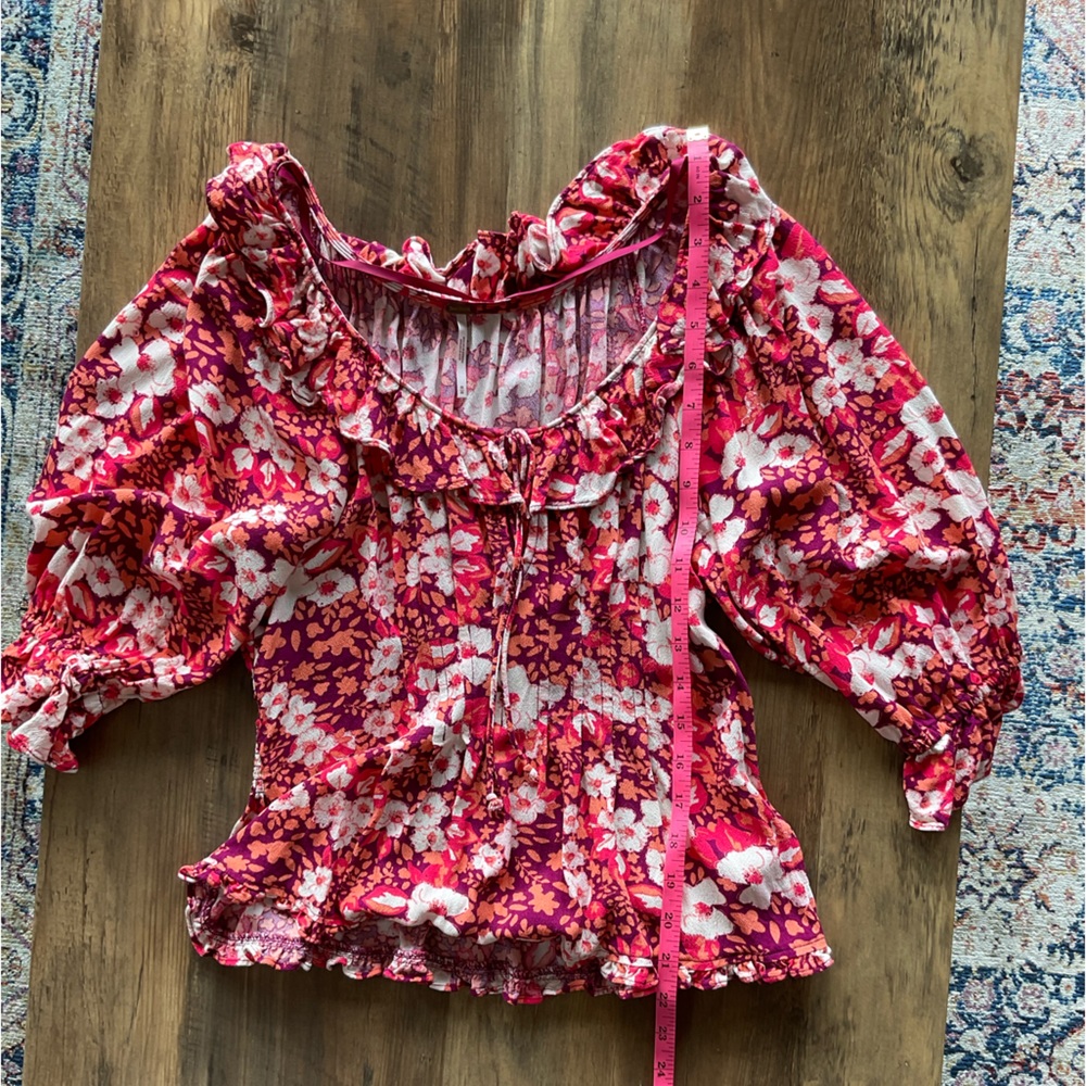 Free People floral blouse